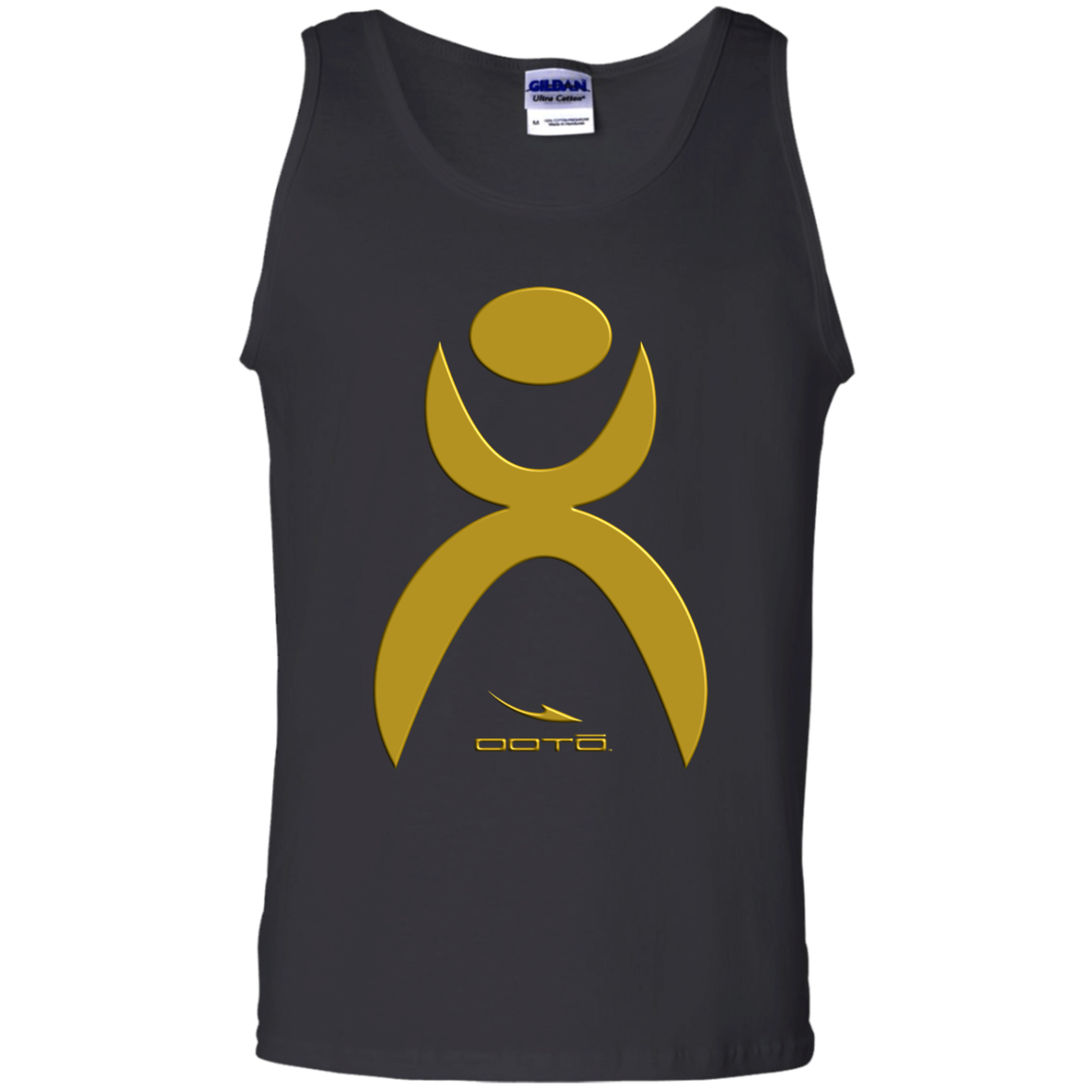 GLYPHIC EN GOLD - 3D PRINT - G220 100% Cotton Tank Top - 1 COLOR -