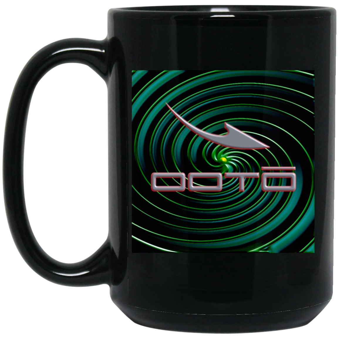 OOTO - DASH EN LEMON LIME SWIRL BM15OZ 15 oz. Black Mug - 1 COLOR -