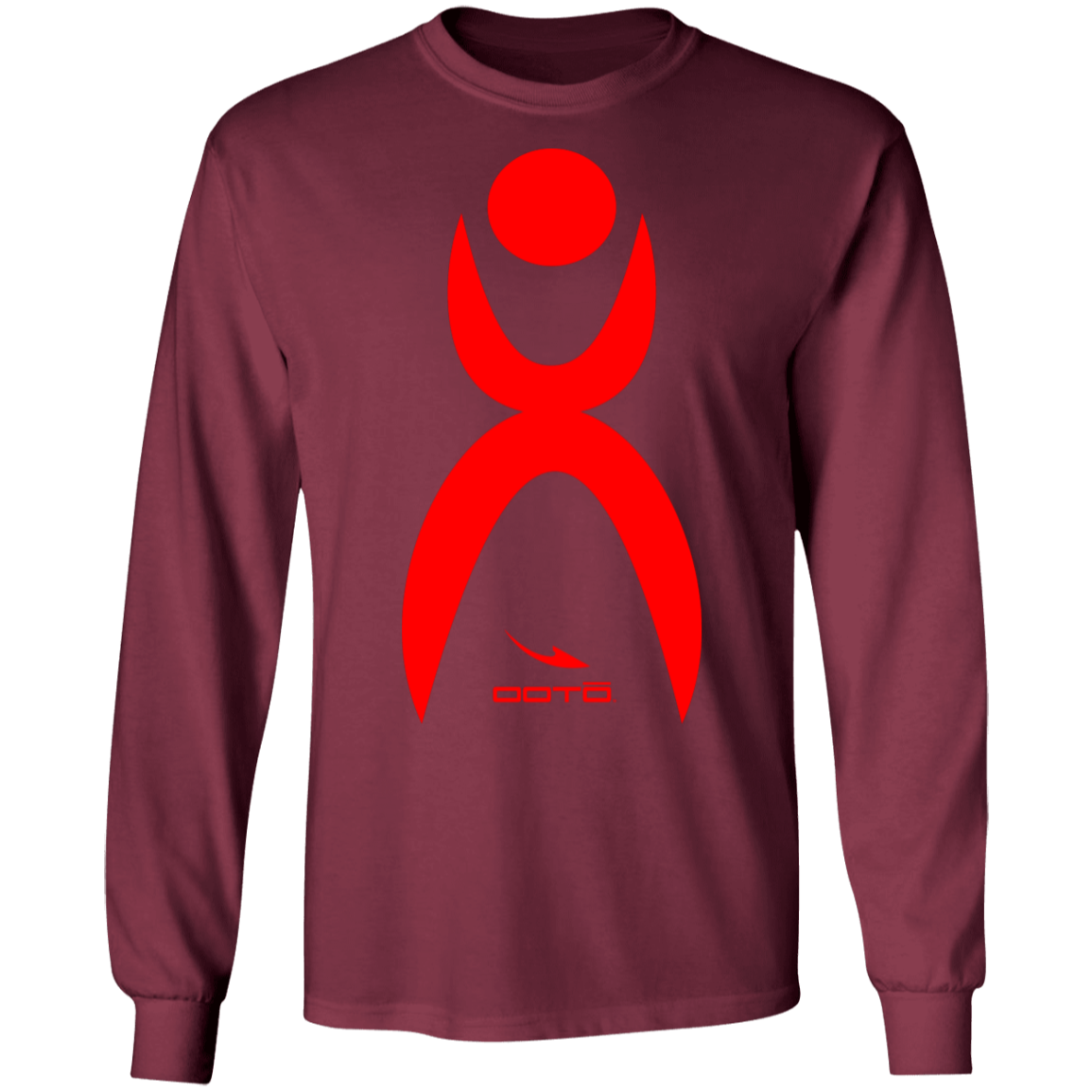 GLYPHIC EN RED - G240 LS Ultra Cotton T-Shirt - 10 COLORS -