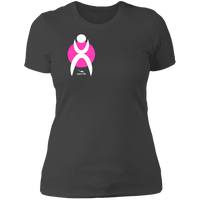 Thumbnail for GLYPHIC EN WHITE ON PINK CIRCLE - NL3900 Ladies' Boyfriend T-Shirt - 6 COLORS -