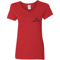 Thumbnail for DASH EN BLACK - G500VL Ladies' 5.3 oz. V-Neck T-Shirt - 3 COLORS -