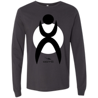 Thumbnail for GLYPHIC EN BLACK OVER WHITE CIRCLE - 3501 Men's Jersey LS T-Shirt - 4 COLORS -