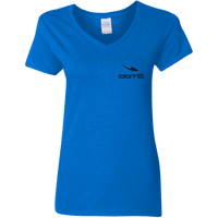 Thumbnail for DASH EN BLACK - G500VL Ladies' 5.3 oz. V-Neck T-Shirt - 3 COLORS -