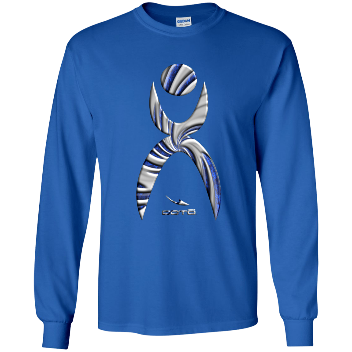 OOTO - GLYPHIC EN DEEP BLUE WITH NEW GALLACTIC FENCE - G540B Youth LS T-Shirt - 4 COLORS -