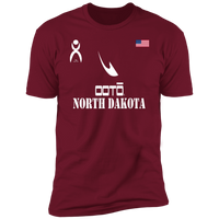 Thumbnail for OOTO - NORTH DAKOTA - Z61x Premium Short Sleeve Tee - 9 COLORS -