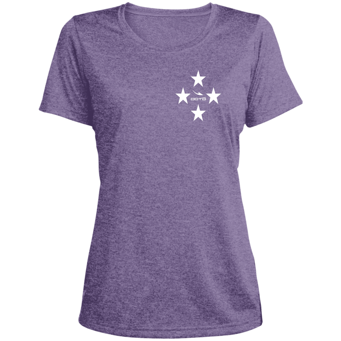 4 STAR DASH WT. - LST360 Ladies' Heather Scoop Neck Performance Tee - 2 COLORS -