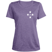 Thumbnail for 4 STAR DASH WT. - LST360 Ladies' Heather Scoop Neck Performance Tee - 2 COLORS -