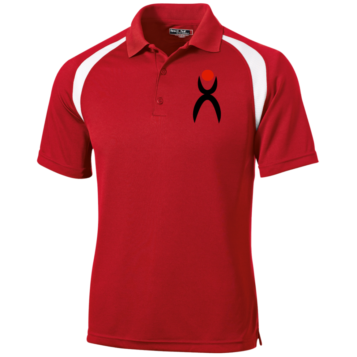 GLYPHIC EN BLACK AND RED NO DASH - T476 Moisture-Wicking Tag-Free Golf Shirt - 2 COLORS -