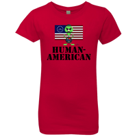 Thumbnail for OOTO - AL HUMAN-AMERICAN - NL3710 Girls' Princess T-Shirt - 7 COLORS -