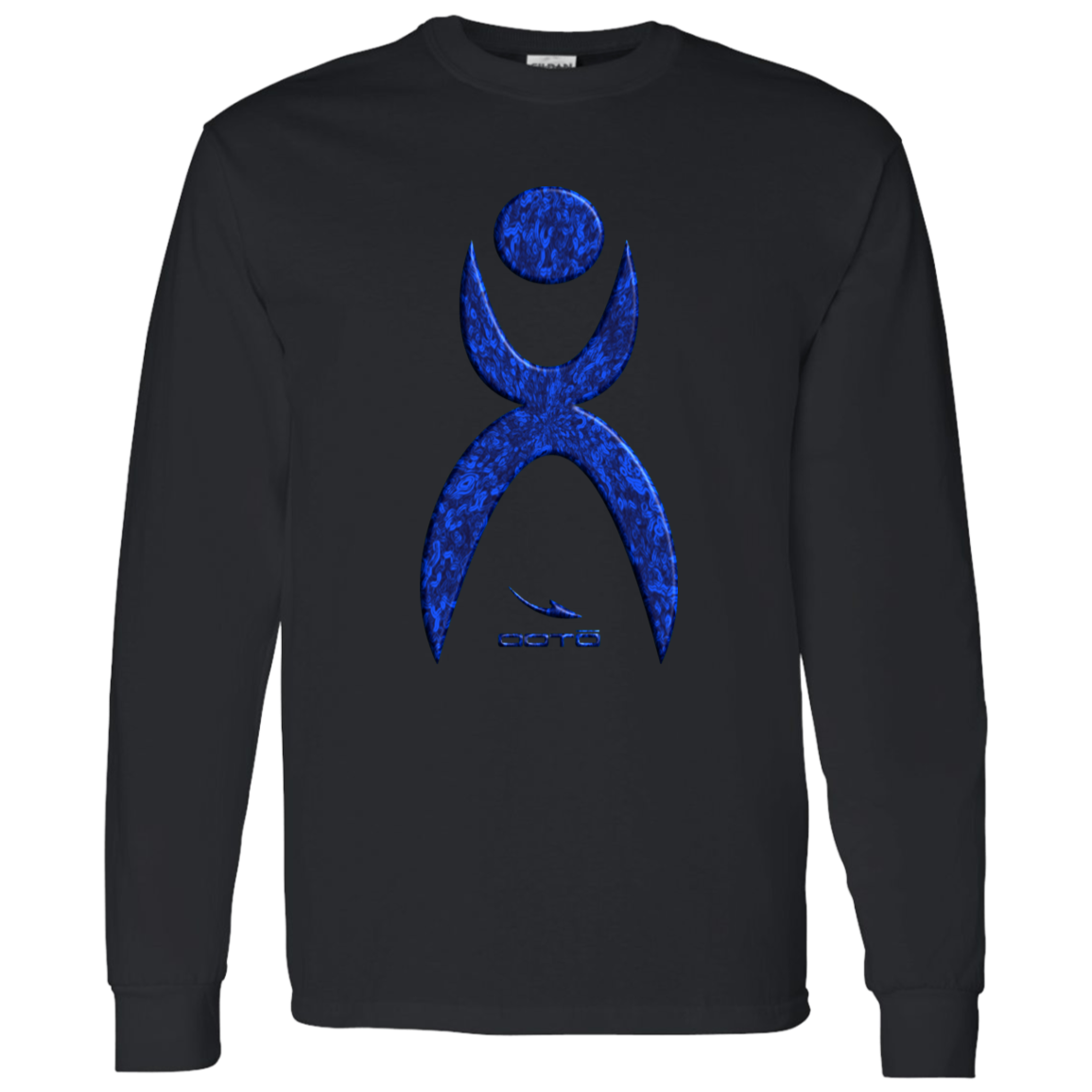 GLYPHIC EN DEEP BLUE - G540 LS T-Shirt 5.3 oz. - 1 COLOR -