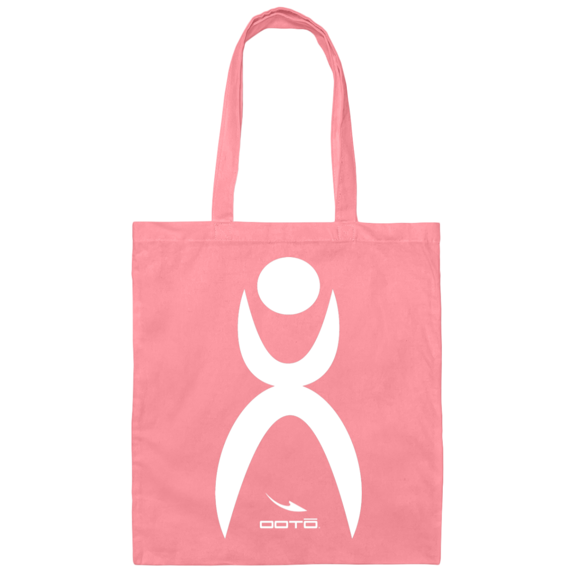 OOTO - GLYPHIC EN WHITE - BE007 Canvas Tote Bag - 7 COLORS -