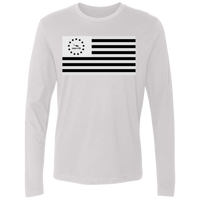 Thumbnail for HEAVENS TO BETSY B & W FLAG - NL3601 Men's Premium LS - 5 COLORS -