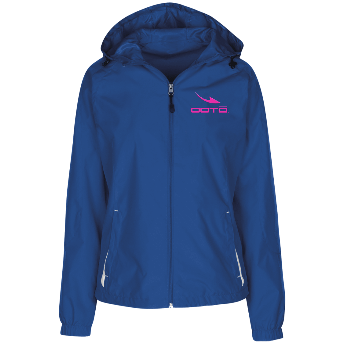 OOTO - DASH EN PINK - LST76 Ladies' Jersey-Lined Hooded Windbreaker - 4 COLORS -