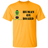 Thumbnail for OOTO - AL- HUMAN ON BOARD G500B Youth 5.3 oz 100% Cotton T-Shirt - 10 COLORS -