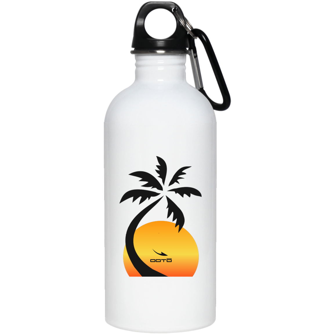 OOTO - PALM SUNSET - 23663 20 oz. Stainless Steel Water Bottle - 1 COLOR -