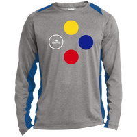 Thumbnail for PRIMARILY SPEAKING - ST361LS Long Sleeve Heather Colorblock Performance Tee - 4 COLORS -