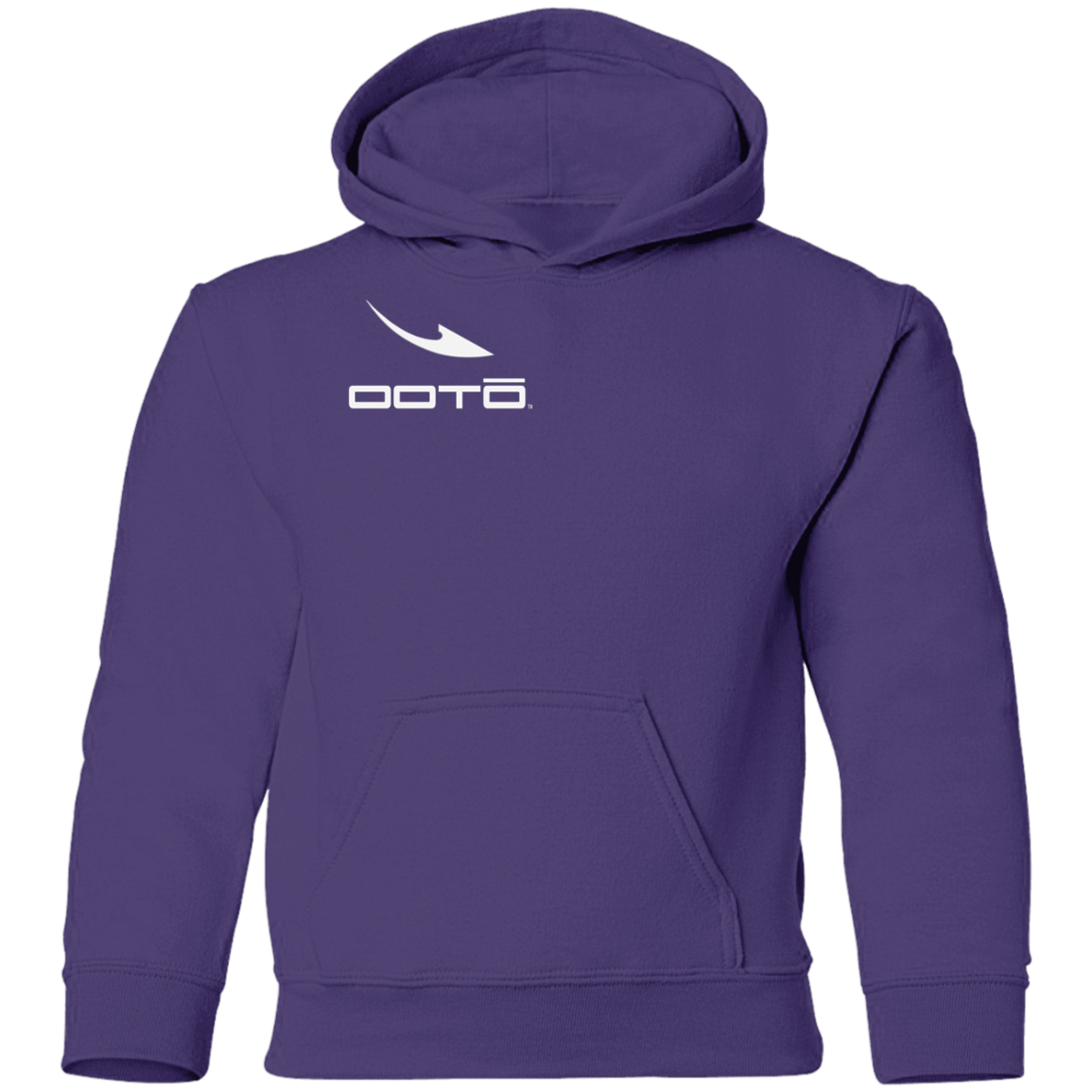 OOTO - DASH EN WHITE M G185B Youth Pullover Hoodie - 11 COLORS -