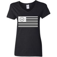 Thumbnail for HEAVENS TO BETSY FLAG - G500VL Ladies' 5.3 oz. V-Neck T-Shirt - 5 COLORS -