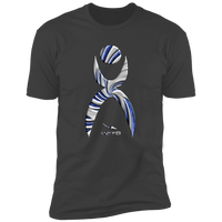 Thumbnail for GLYPHIC EN DEEP BLUE WITH NEW GALLACTIC FENCE - NL3600 Premium Short Sleeve T-Shirt - 7 COLORS -