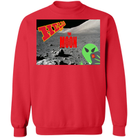 Thumbnail for AL - Hello from THE MOON - selfie - postcard - Z65x Crewneck Pullover Sweatshirt - 5 COLORS -