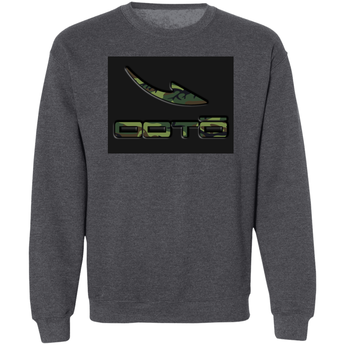 OOTO - STENCIL CAMO BLACK - Z65x Crewneck Pullover Sweatshirt - 3 COLORS -