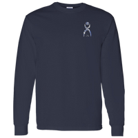 Thumbnail for GLYPHIC EN DEEP BLUE WITH NEW GALLACTIC FENCE - G540 LS T-Shirt 5.3 oz. - 3 COLORS -