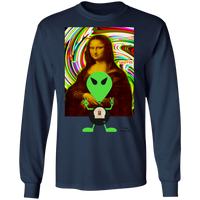 Thumbnail for AL DIGS MONA - DAVINCIS' MONA X OOTO G240 LS Ultra Cotton T-Shirt - 5 COLORS -