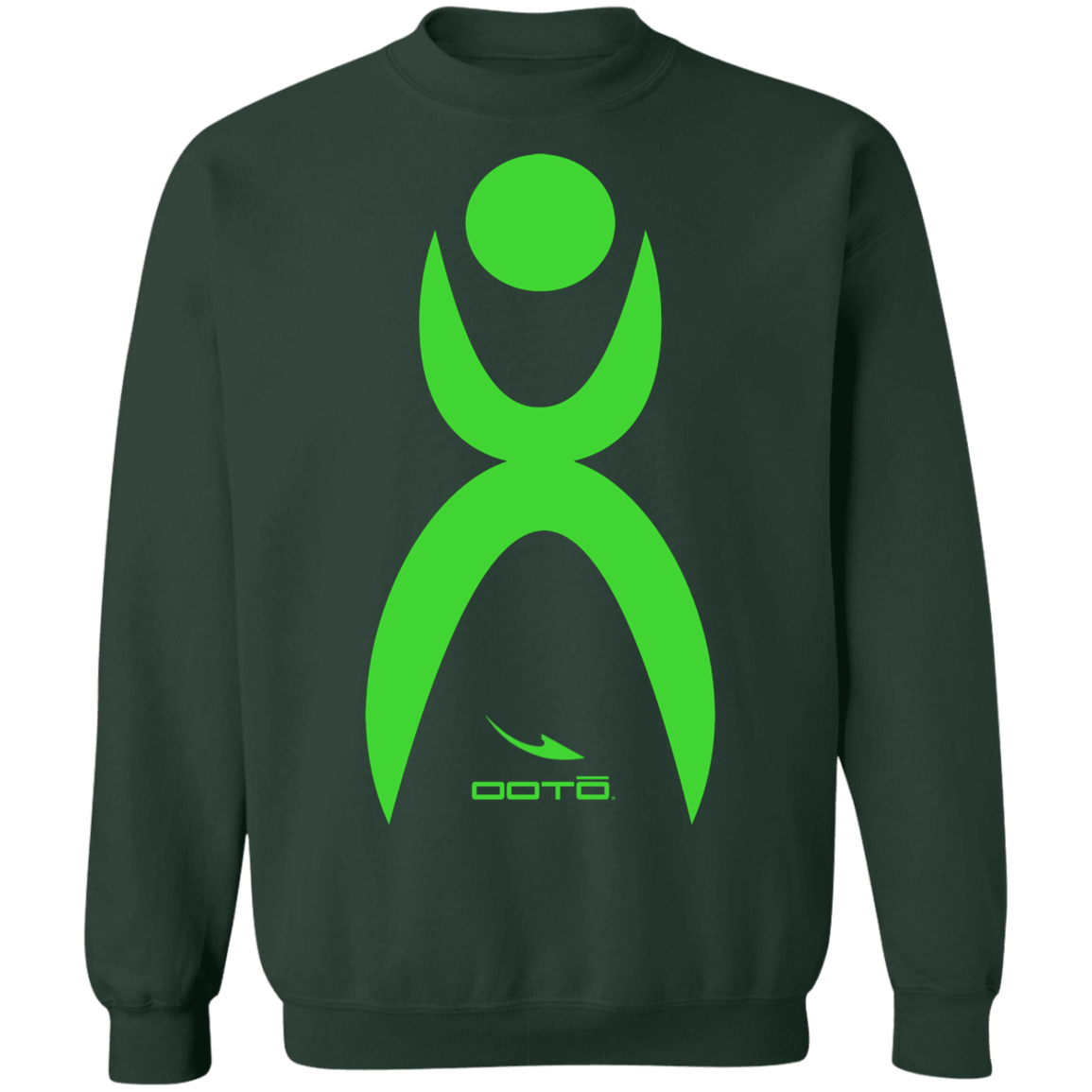 OOTO - GLYPHIC EN LIME - Z65 Crewneck Pullover Sweatshirt - 5 COLORS -