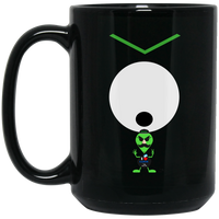 Thumbnail for OOTO - 'AL' - LINE OF SIGHT - BM15OZ 15 oz. Black Mug - 1 COLOR -