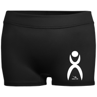 Thumbnail for OOTO - GLYPHIC EN WHITE - 1232 Ladies' Fitted Moisture-Wicking 2.5 inch Inseam Shorts - 6 COLORS