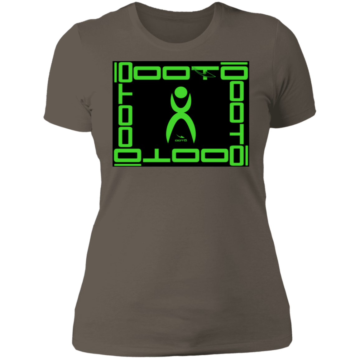 GLYPHIC EN LIME FRAMED - NL3900 Ladies' Boyfriend T-Shirt - 6 COLORS -