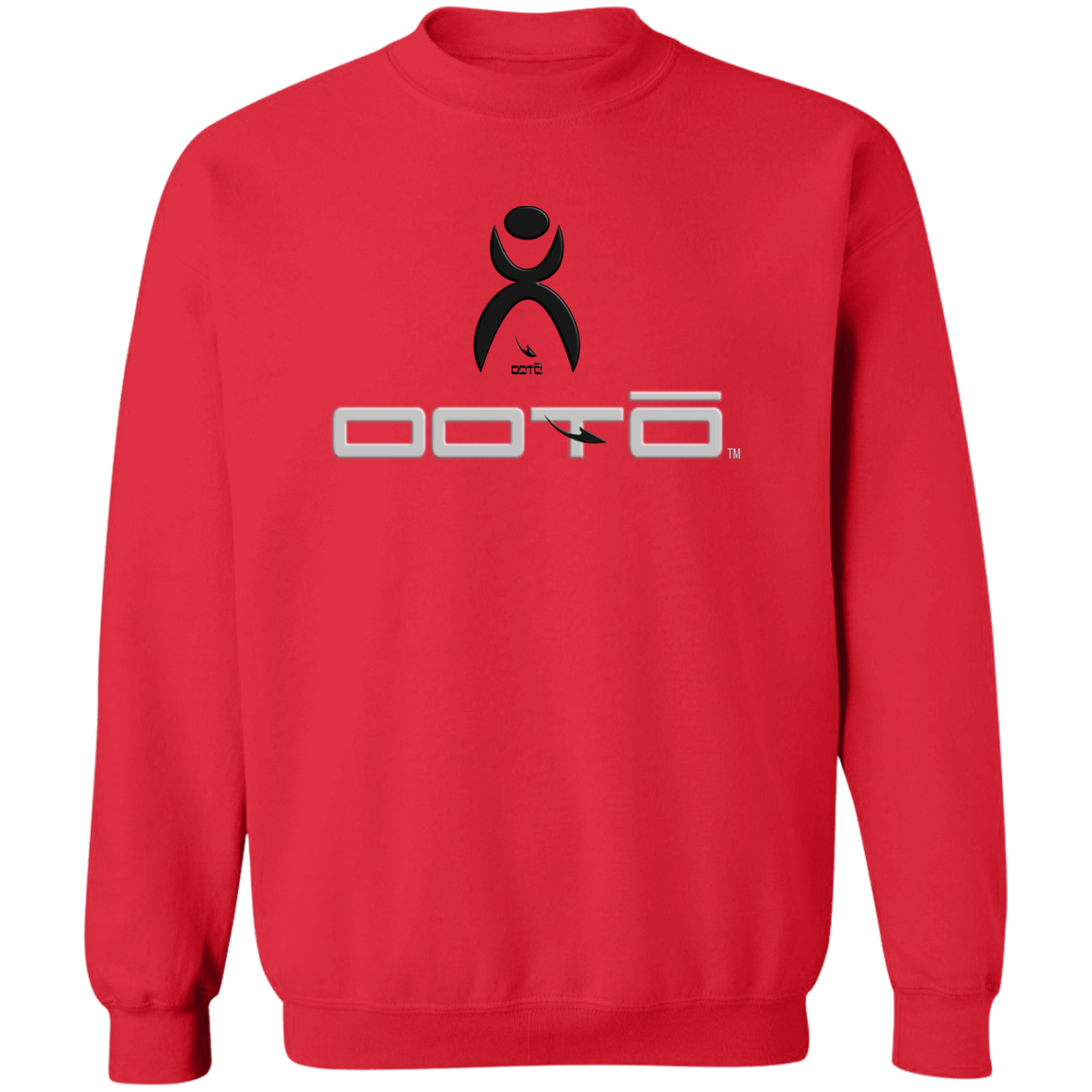 OOTO - GLYPHIC EN BLACK WITH OOTO - Z65x Pullover Crewneck Sweatshirt 8 oz (Closeout) - 4 COLORS -