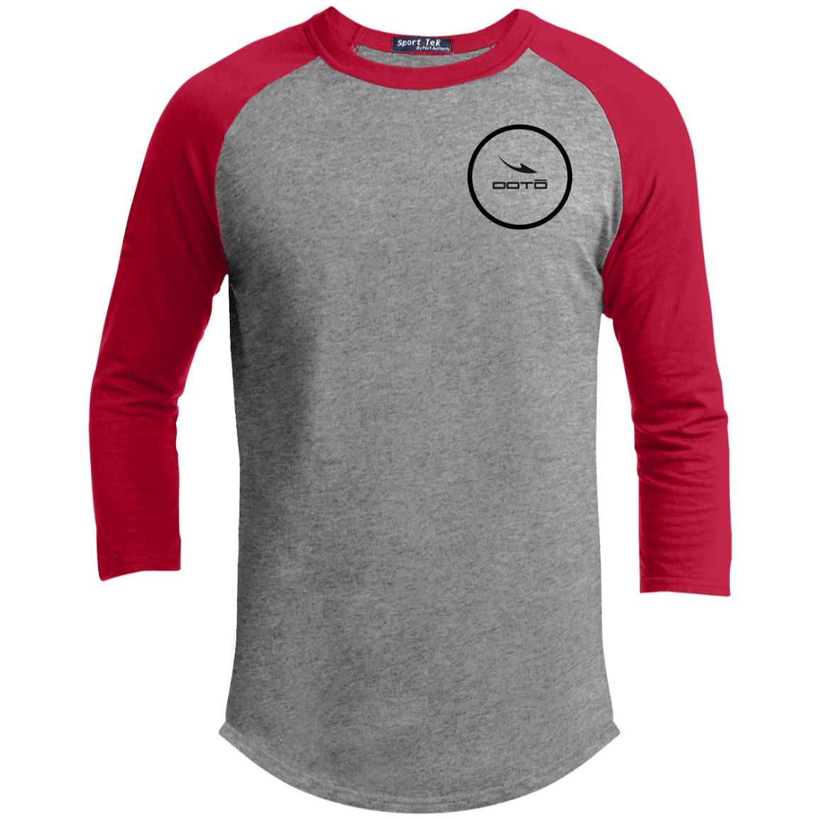 OOTO - DASH EN BLACK - YT200 Youth 3/4 Raglan Sleeve Shirt - 8 COLORS -