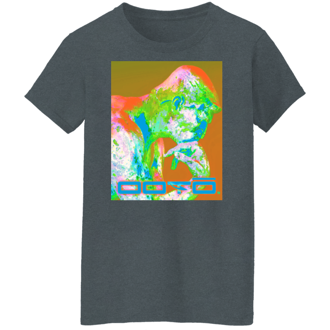 RODINS THE THINKER X OOTO EN PASTEL - G500L Ladies' 5.3 oz. T-Shirt - 4 COLORS -