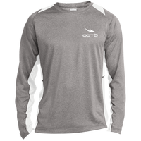 Thumbnail for DASH EN WHITE - SM - ST361LS Long Sleeve Heather Colorblock Performance Tee - 2 COLORS -