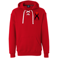 Thumbnail for OOTO - GLYPHIC EN BLACK AND RED - JA8830 Heavyweight Sport Lace Hoodie - 3 COLORS -