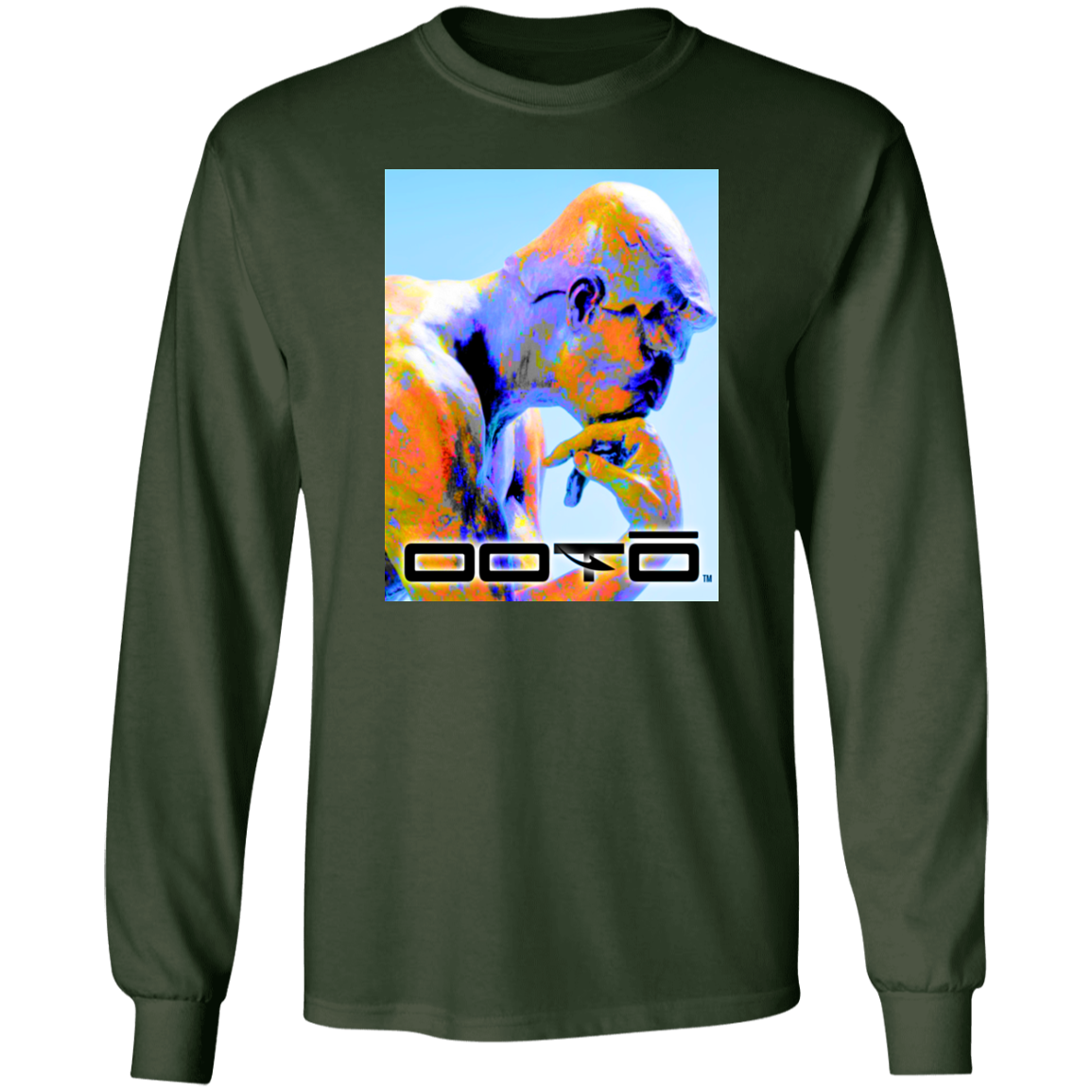 RODINS THE THINKER X OOTO EN MULTI COLOR - G240 LS Ultra Cotton T-Shirt - 6 COLORS -