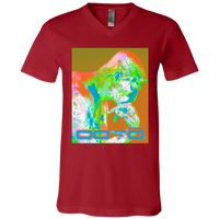 Thumbnail for RODINS THE THINKER X OOTO EN PASTEL - 3005 Unisex Jersey SS V-Neck T-Shirt - 4 COLORS -