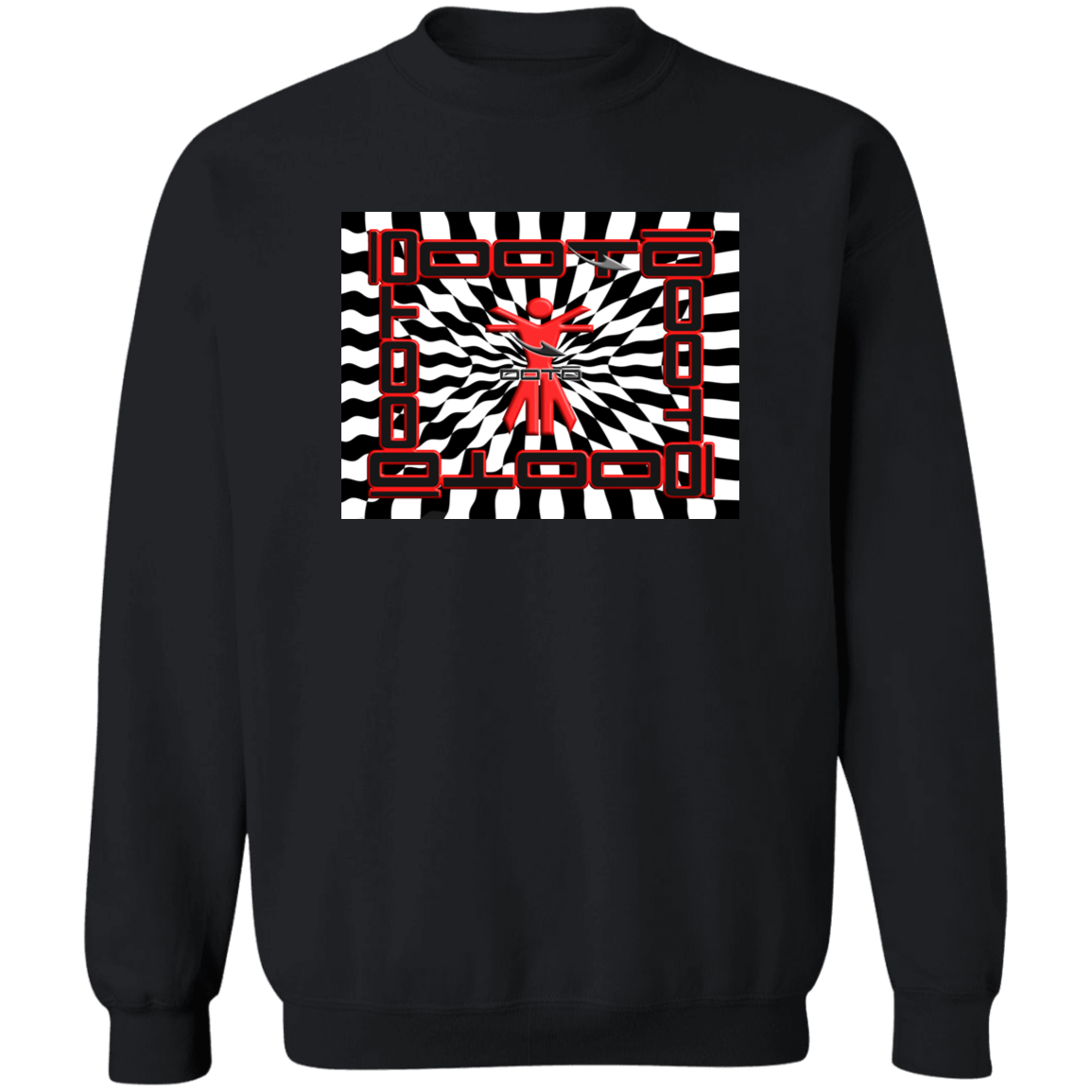 OOTO - OOTOruvian FRAMED EN CHECKERED PAST - G180 Crewneck Pullover Sweatshirt - 2 COLORS -