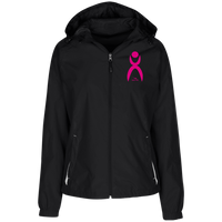 Thumbnail for OOTO - GLYPHIC EN NEON PINK LST76 Ladies' Jersey-Lined Hooded Windbreaker - 1 COLOR -