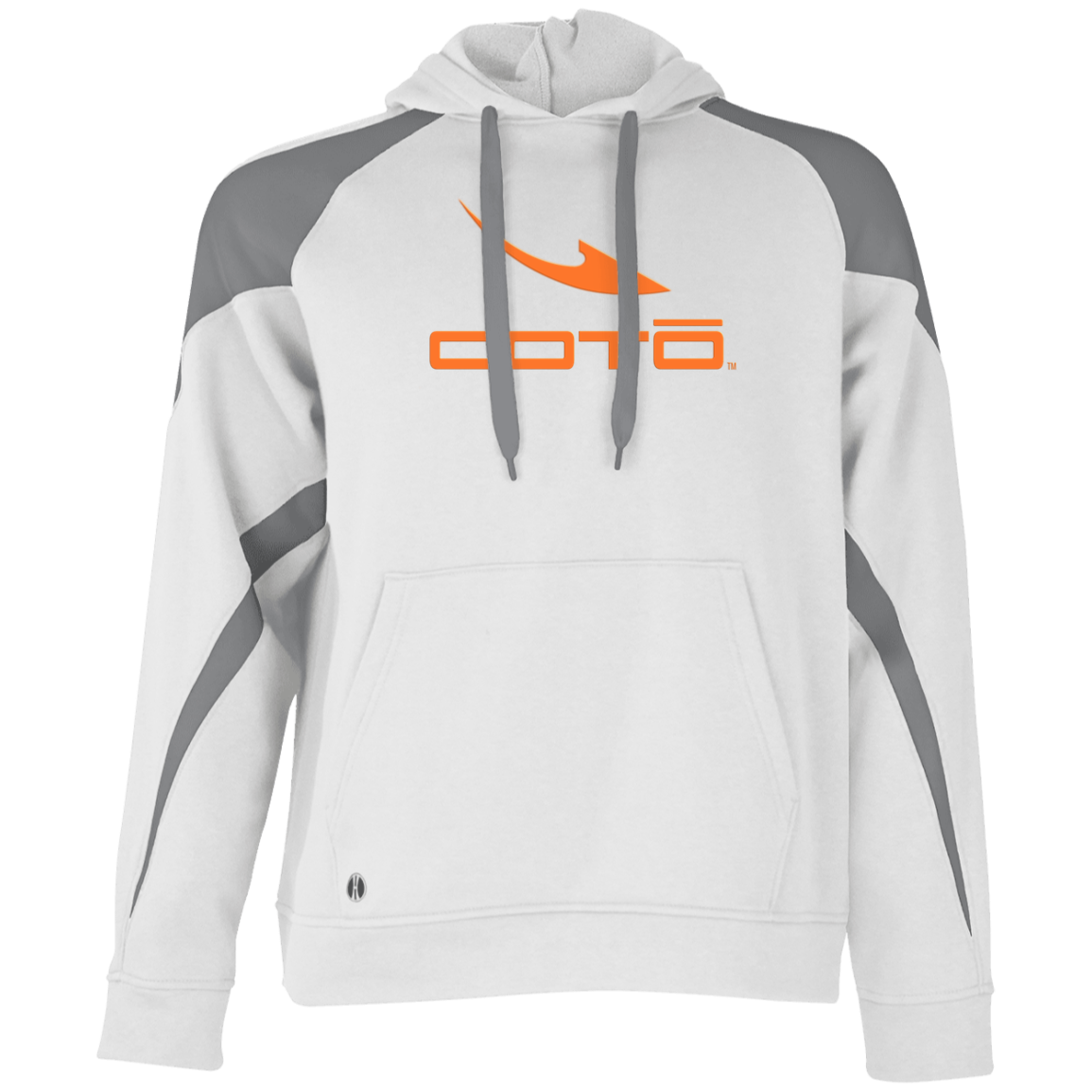 OOTO - DASH EN ORANGE - 229546 Athletic Colorblock Fleece Hoodie - 2 COLORS -