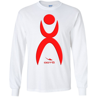 Thumbnail for OOTO - GLYPHIC EN RED - G240B Youth LS T-Shirt - 7 COLORS -