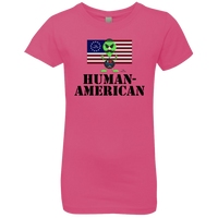 Thumbnail for OOTO - AL HUMAN-AMERICAN - NL3710 Girls' Princess T-Shirt - 7 COLORS -