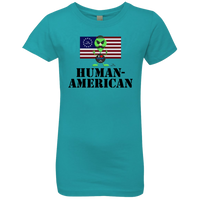 Thumbnail for OOTO - AL HUMAN-AMERICAN - NL3710 Girls' Princess T-Shirt - 7 COLORS -