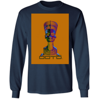 Thumbnail for NEFERTITI X ANCIENT ARTIST UNKNOWN X OOTO IN HALF YELLOW MET - G240 LS Ultra Cotton T-Shirt - 5 COLORS -