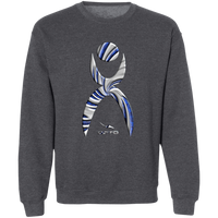 Thumbnail for OOTO - GLYPHIC EN DEEP BLUE WITH NEW GALLACTIC FENCE - G180 Crewneck Pullover Sweatshirt - 6 COLORS -