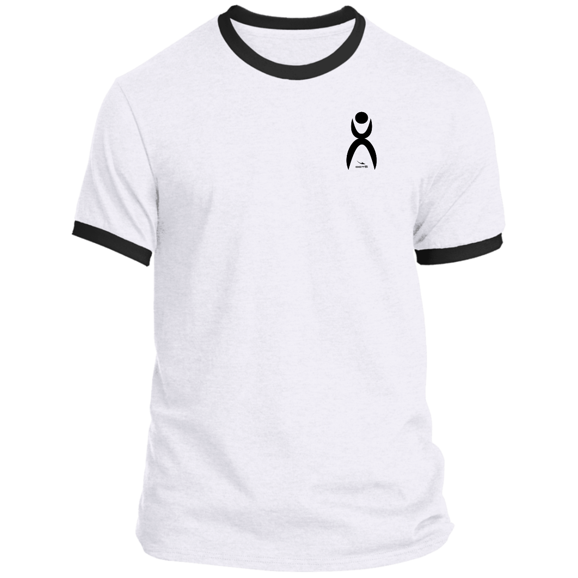 GLYPHIC EN BLACK - PC54R Ringer Tee - 8 COLORS -