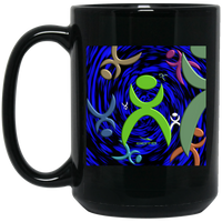 Thumbnail for OOTO - GLYPHIC EN DIMENSIONAL GRASP - BM15OZ 15 oz. Black Mug - 1 COLOR -