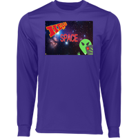 Thumbnail for AL - Hello from SPACE - selfie - postcard  - 788 Long Sleeve Moisture-Wicking Tee - 4 COLORS -