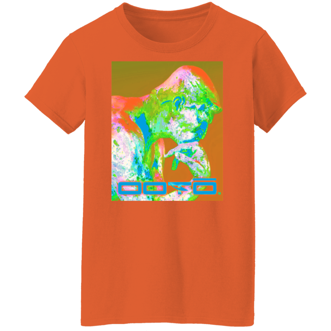 RODINS THE THINKER X OOTO EN PASTEL - G500L Ladies' 5.3 oz. T-Shirt - 4 COLORS -